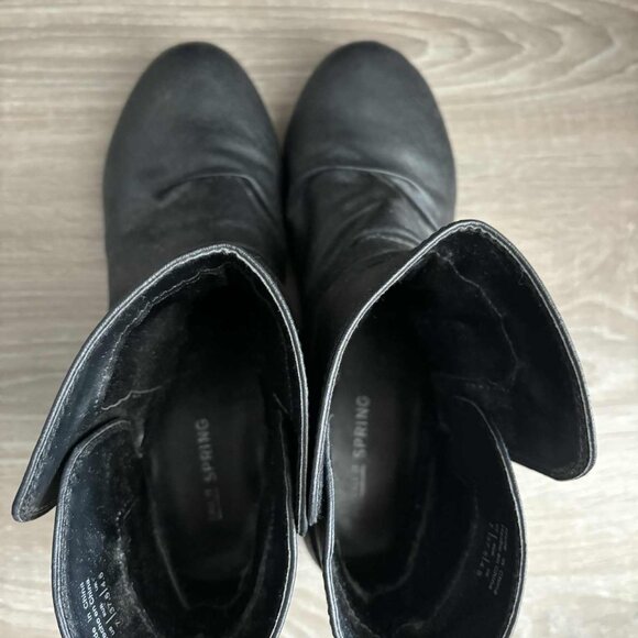 Call It Spring Black Boots Size: 7 - Picture 2 of 3
